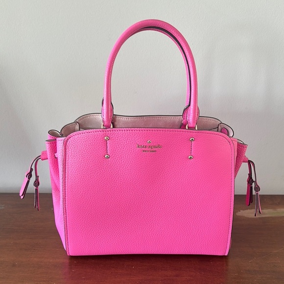 KATE SPADE Gorgeous Pink Handbag with Removable Crossbody Strap EUC - Picture 2 of 13
